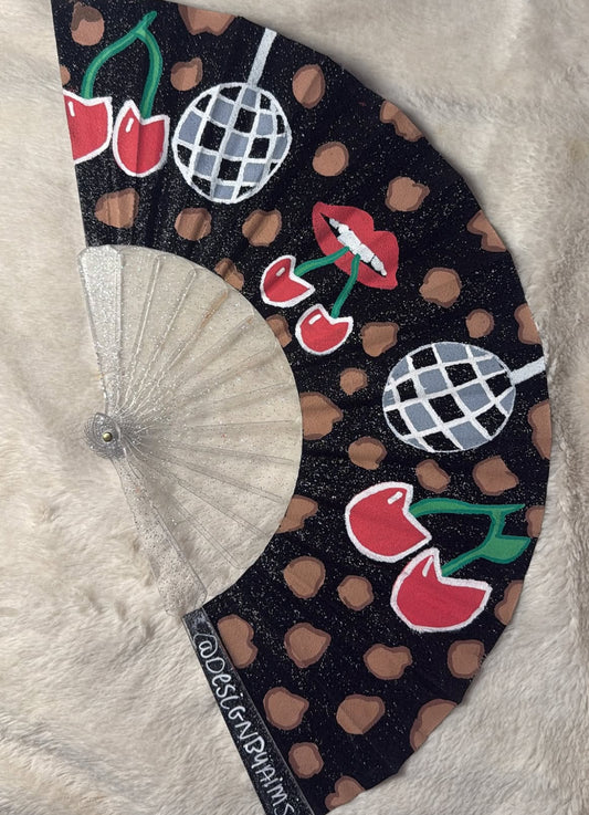cheetah print fan