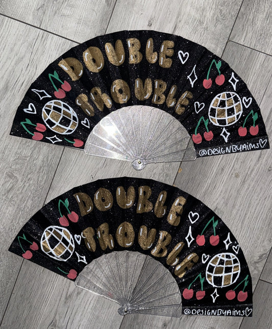 Gold double trouble fans 2x
